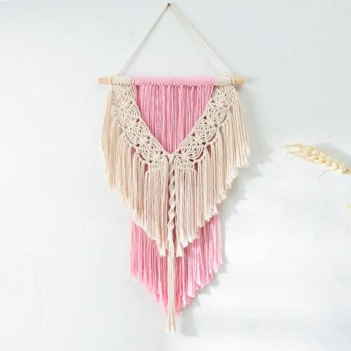 Nordic Handmade Weave Tapestry Pendant Home Living Room Wall Hanging Decoration