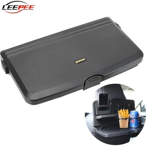 Mini Car Table Folding Holder for Dining Drink Meal Storage Shelf Tray Seat Rear Fixture Auto Accessories Interior Universal