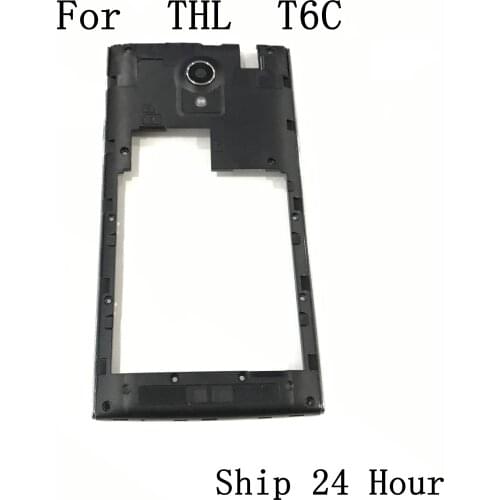 THL T6C Used Back Frame Shell Case + Camera Glass Lens For THL T6C Repair Fixing Part Replacement