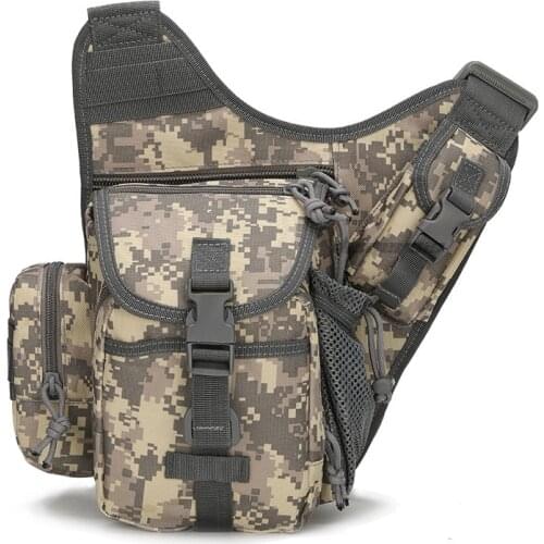 Military Tactical Waist Bag Hunting Cs Wargame MOLLE Camo Hiking Shoulder Backpack Durable Climbing Airsoft Fishing Bags