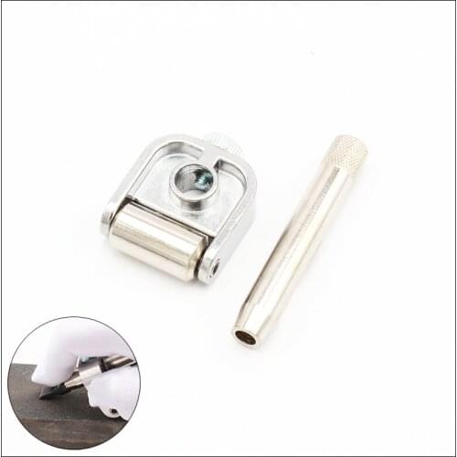 Leather Swivel Cutter Head Rotary Knife Sharpener Guide for Leathercraft DIY handmake tools