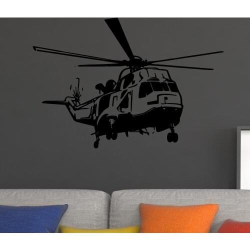 Fun Aircraft Wall Sticker Pvc Removable Wall Decorations For Kids Childrens Living Room Wall Art Sticker Murals