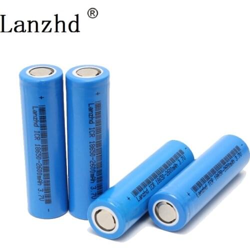 1-8PCS 18650 battery 3.7V lithium Rechargeable batteries ICR18650 li-ion battery for samsung flashlight batteries li ion
