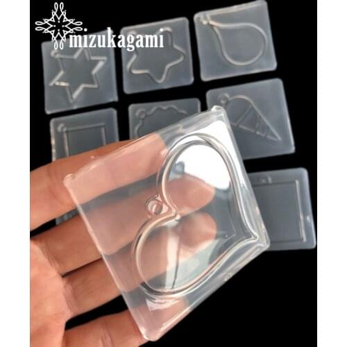 1PCS UV Resin Jewelry Liquid Silicone Mold Flowers Stars Love Heart Molds For DIY Necklace Pendant Charms Making Jewelry