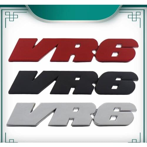 3D VR6 VR 6 for car Hood Fender trunk Nameplate Decal Emblem Badge Sticker
