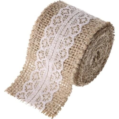 5 Rolls Linen Table Runner Lace Decorative Hotel Wedding Supplies Decoration