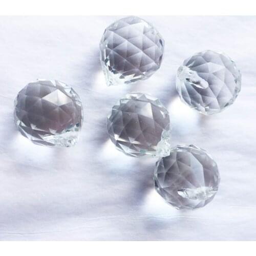 5pcs/lot 20mm crystal lighting ball crystal chandelier faceted ball hanging decorative lighting pendant