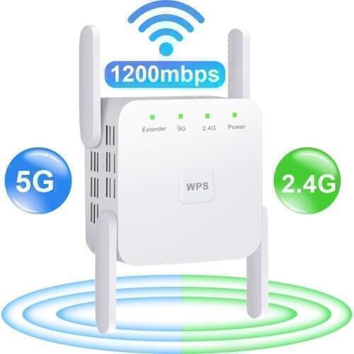 5G Wireless Repeater Router Wi fi Booster 2.4G/5G Wi-Fi Signal Extender 5G Wifi Repeater Wifi Extender 5G Wifi Amplifier