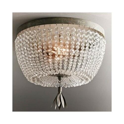 American French Retro Nordic Simple Livingroom Chandelier Bedroom Restaurant Palace Princess Room Cafe Bar Crystal Lamp