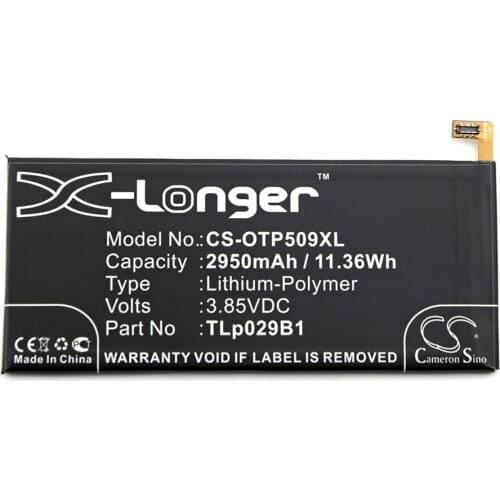 Cameron Sino 2950mAh Battery for Alcatel One Touch Pop 4S LTE,One Touch Shine Plus,OT-5095 OT-5095B,OT-5095I,OT-5095K OT-5095L