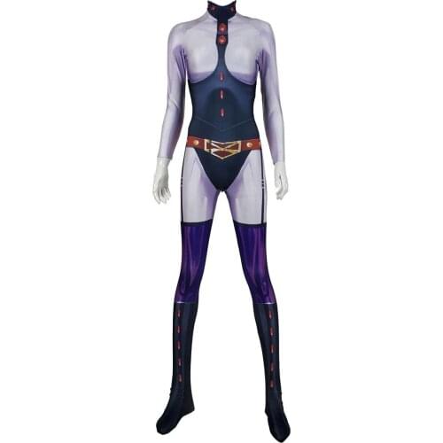 Cosplay Anime My Boku no Hero Academia Midnight Suit Zentai Jumpsuit Halloween Costume Bodysuit Custom Made