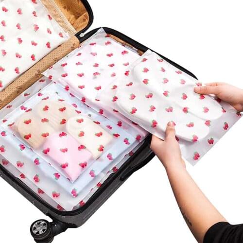 Travel Organizer Clothes Sorting Bags Transparent Waterproof Sealed Storage Bag Portable Clothes Underwear Sundries Carrying Bag