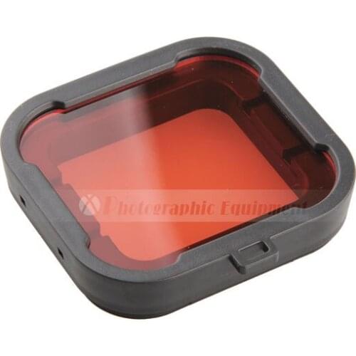50pcs Red color camera Lens Filter photography accessories Polarizer Underwater Diving UV Lens Filter for GoPro Hero 4 3