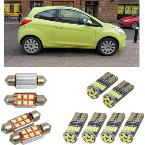 Interior led Car lights For Ford ka rb ru8 hatchback van rb box bulbs for cars License Plate Light 6pc