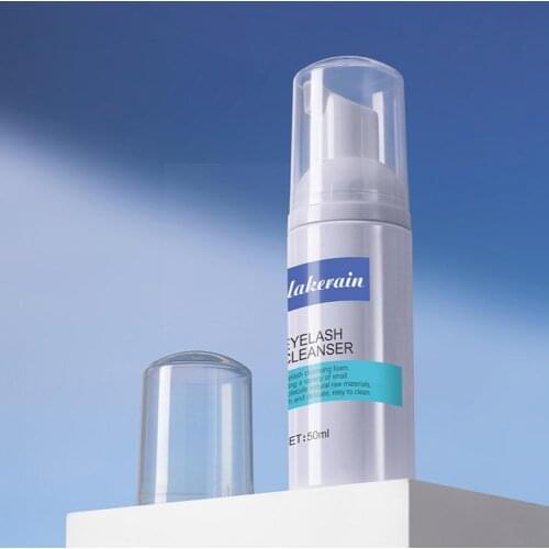 50ml Eyelash Extension Shampoo Kit with Mousse Brush Cleanser Foam Stimulation Eyelash Cleaning No Lift Glue Lashes For Cle E3D6