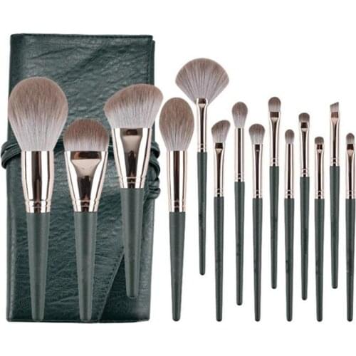 14pcs Professional Makeup Brushes Set Eyeshadow Blending Powder Foundation Eyebrow Blush Lip Face Eye Cosmetic Make Up Tools