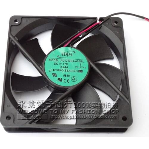 ADDA AD1212HX-A70GL DC 12V 0.44A 120x120x25mm 2-wire Server Cooling Fan
