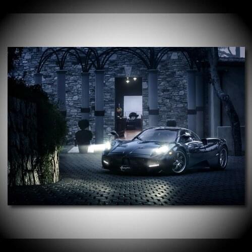 Pagani Huayra Sport Car Supercar Vehicle Posters Wall Art Print Canvas Paintings For Living Room Decor