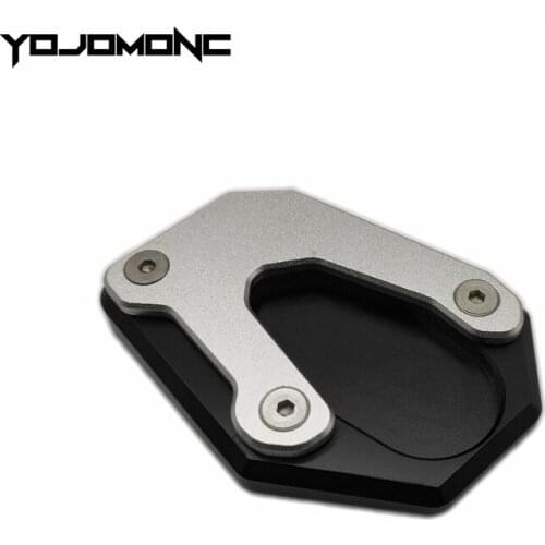 Para suzuki gsr750 GSX-S1000S GSX-S1000F gsxs 1000 s/f motocicleta kickstand pé suporte lateral extensão almofada placa de apoio