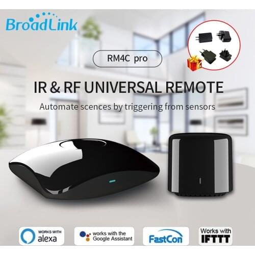 Broadlink RM4 Pro/Mini Smart Home WiFi IR RF Remote Controller Automation Modules WIFI Switch Compatible with Alexa Google Home