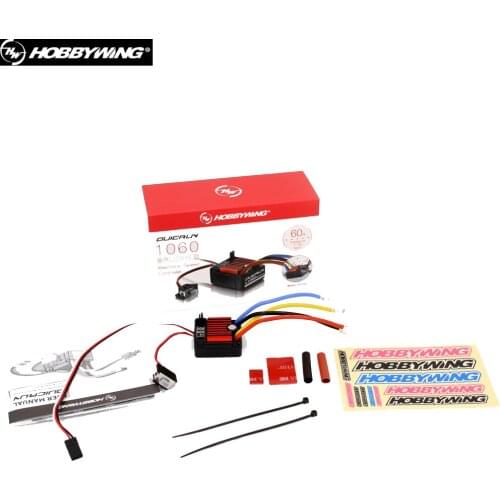 HobbyWing QuicRun 1060 60A Brushed Electronic Speed Controller ESC For 1:10 RC Car Waterproof For RC Car Boat Robot