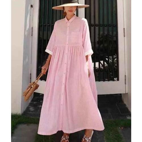 Loose large dress pleated Ruffle edge baby dress casual student bottoming fashion dress 1230