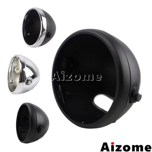 Universal 7inch LED Headlight Motorcycle Headlamp Housing For Harley Cafe Racer Chopper Bobber Triumph Suzuki Front Light Bucket