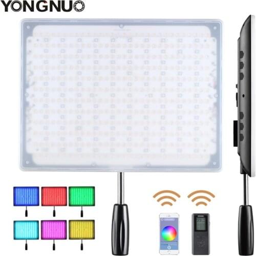YONGNUO YN600 RGB Led Video Light 3200K-5500K Ultra Thin Bluetooth Control by Phone APP for Canon Nikon Sony Panasonic