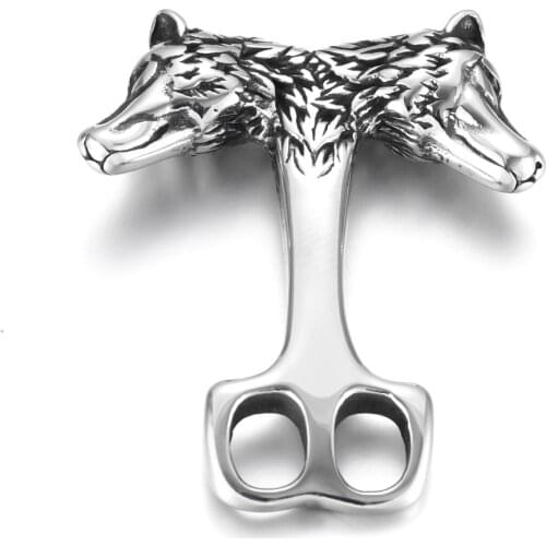 Stainless Steel Wolf Hook Polished Connector Double Hole 5mm Bracelet Closure DIY Accessories Jewelry Making