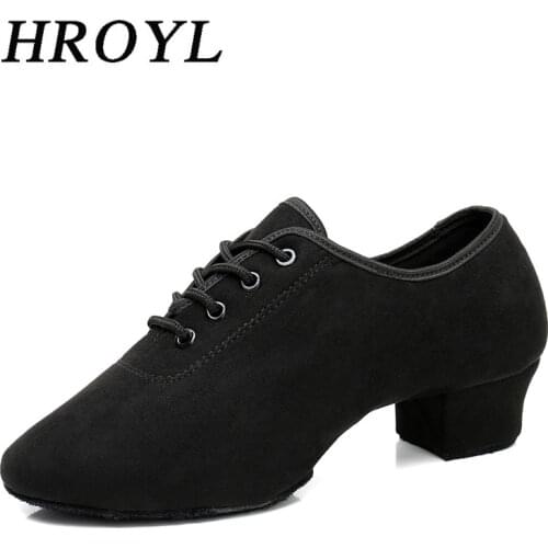 Soft-Sole Ballroom Dancing Shoes For Women Suede Sole Latin Dance Shoes Ladies 3/5CM Heel Tango Jazz Shoes Wedding Party Shoes