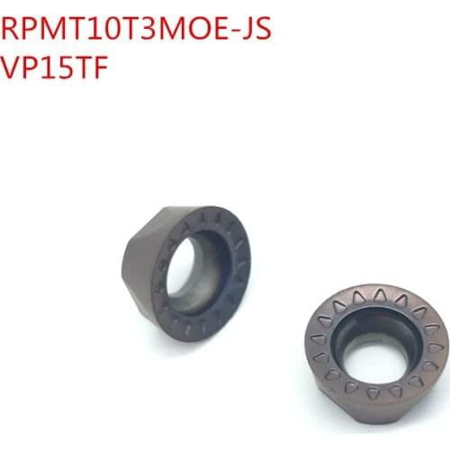 100PCS RPMT10T3MOE-JS VP15TF milling carbide insert Lathe Milling Mill cnc tools milling cutter finishing