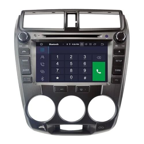 8" Android 10.0 OS Car DVD Multimedia Navigation GPS Radio System for Honda City 2008-2013 Ballade 2008-2013 City S 2008-2013