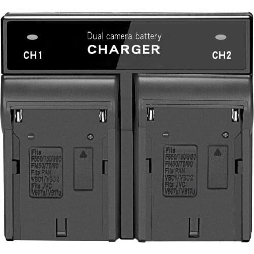 Camera Accessories Digital Travel Charger NP-F970 Suitable For Sony Camera Dual Charger Camera Photography Light Battery Charger