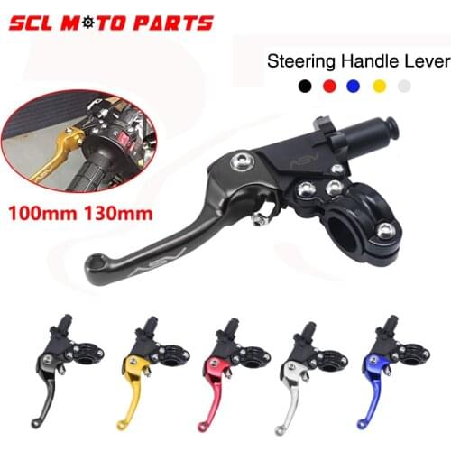 ALconstar-Motorcycle 100mm 130mm Clutch Lever Aluminum 22mm Handlebar For Motocross Dirt Pit Bike Universal Accessories 1PCS