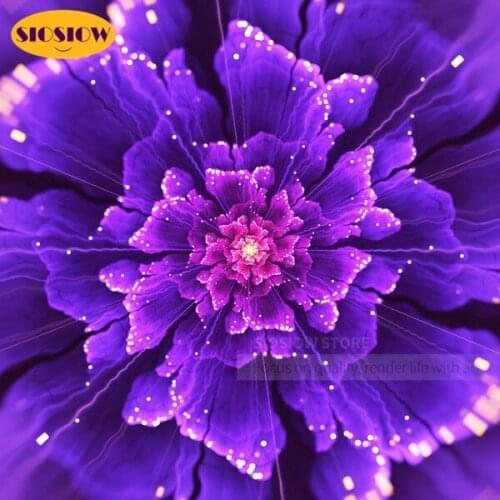 DIY 5D Diamond Painting Flowers Full Square Drill 3D Diamond Mosaic Cross Stitch Embroidery Flower Wall Pictures For Living Room