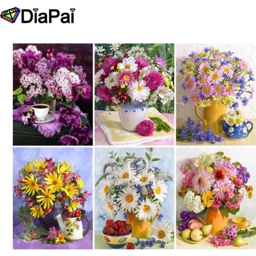 DIAPAI 5D DIY Diamond Painting 100% Full Square/Round Drill "Flower landscape" 3D Embroidery Cross Stitch Home Decor
