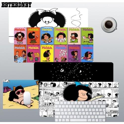 BBTHBDNBY Cartoon Mafalda New Beautiful Anime Mouse pad Mat Size for Game Keyboard Pad for Gamer
