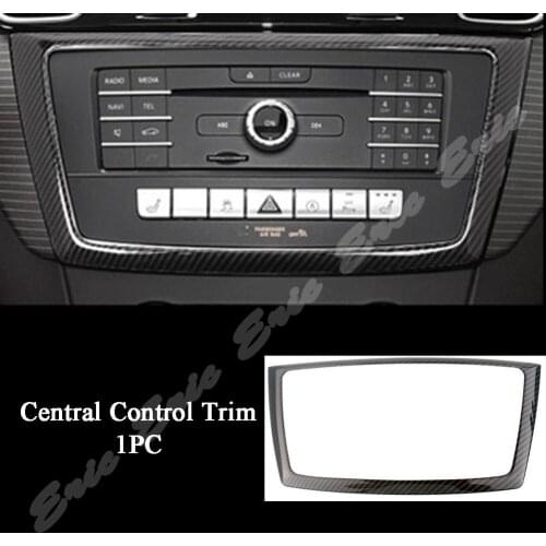 Carbon Fiber Printed Car Center Console Cover For Mercedes-Benz GL-Class 2013-2015