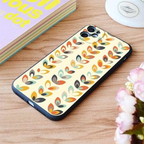 For iPhone Retro Seasons 01 Summer Day Print Soft Matt Apple iPhone Case 6 7 8 11 12 Plus Pro X XR XS MAX SE