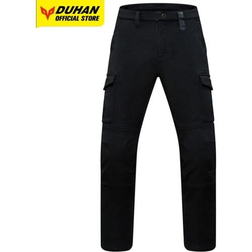 DUHAN Motorcycle Pants Mens Moto Cycling Pants Waterproof Body Protective Armor Motocross Trousers Off Road Riding Pantalon