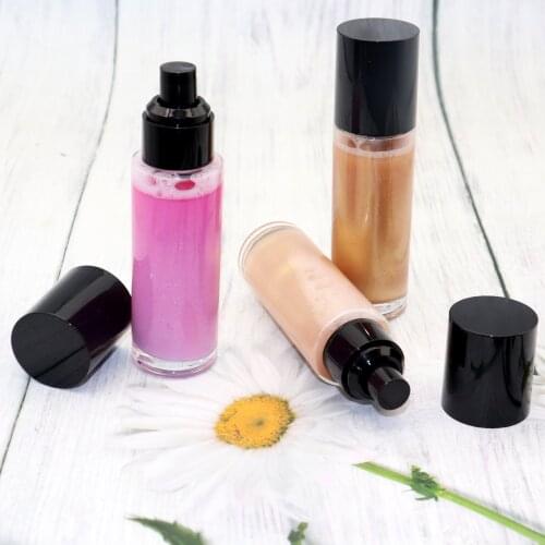 Highlight Spray Glitter highlighter brighten skin tone before makeup highlighter spray without logo makeup liquid highlighter