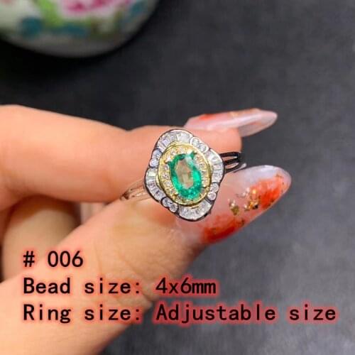 100% natural Colombia Amethyst adjustable ring 925 silver 7x5mm love Gift stone ring AAAA crystal healing stone low price