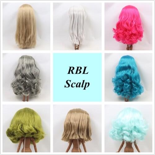Blyth Doll 1/6 Wigs RBL Scalp With scalp bang/no bangs fringe soft Different styles of hair can choose skin