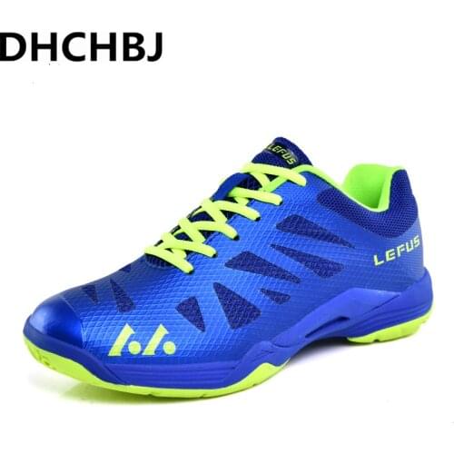 Lightweight Breathable Badminton Shoes for Men Lace-up Sport Shoes Mens Training Athletic Shoe Anti-Slippery Tennis Sneakers