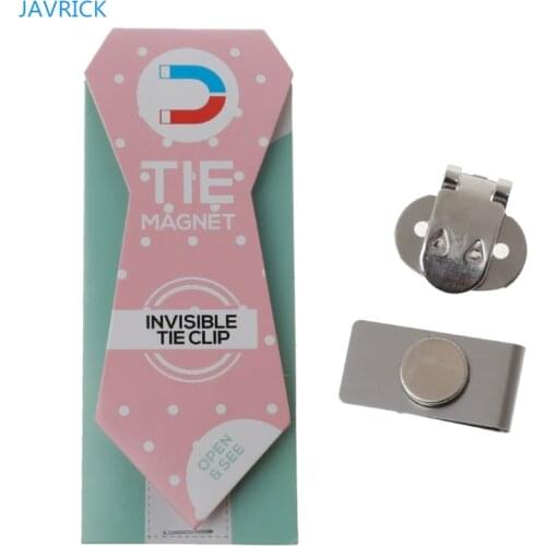 Practical Magnetic Tie Clip Invisible Elegant Mens Suit Jacket Stainless Steel Magnetic Lapel Pin Keep Necktie in Place