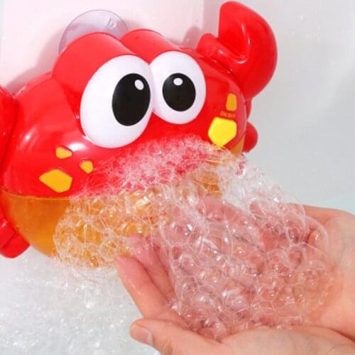 Music Baby Bath Toys Bubble Crabs Kids Pool Swimming Bathtub Soap Machine Automatic Bubble Funny Crab Frog Cloud Duck BathToy