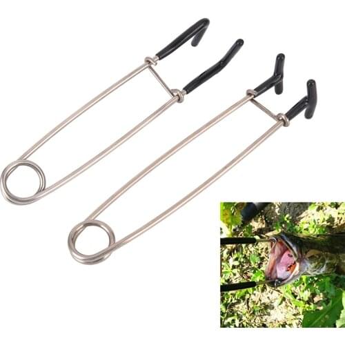 Piler Opener Metal Lip Grip Fish Gripper Fishing Lure Tool Tackle Silver Unhooking Device Stainless steel Fishing Accesory