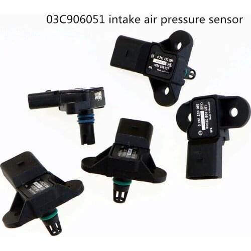 HONGGE Qty 5 New MAP Sensor for Golf Caddy Passat Touran A4 A5 A6 A7 A8 Octavia 0 261 230 095 03C906051 03C906051F 03C906051E