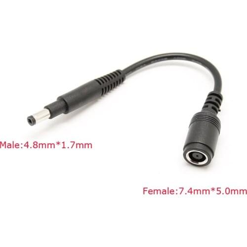 DC Power Socket charger conversion Plug Cable for HP Compaq Presario F500 F700 Laptop charger Plug DC 7.4mm Female to 4.8mm Male