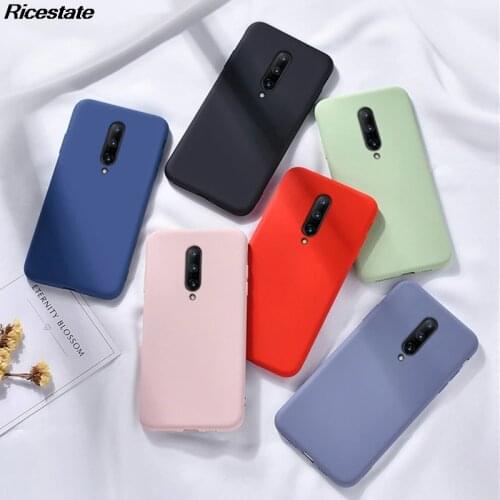 Luxury Candy Color Phone Case for One Plus 7 Pro Matte Silicone TPU Case OnePlus 1+ 5 5T 6 6t 7 7T 8 8T Pro Soft Back Cover Case